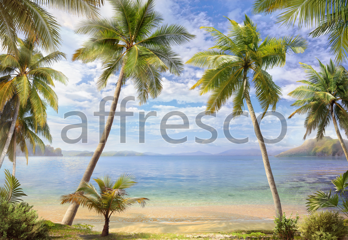 Фрески, Пляж с пальмами