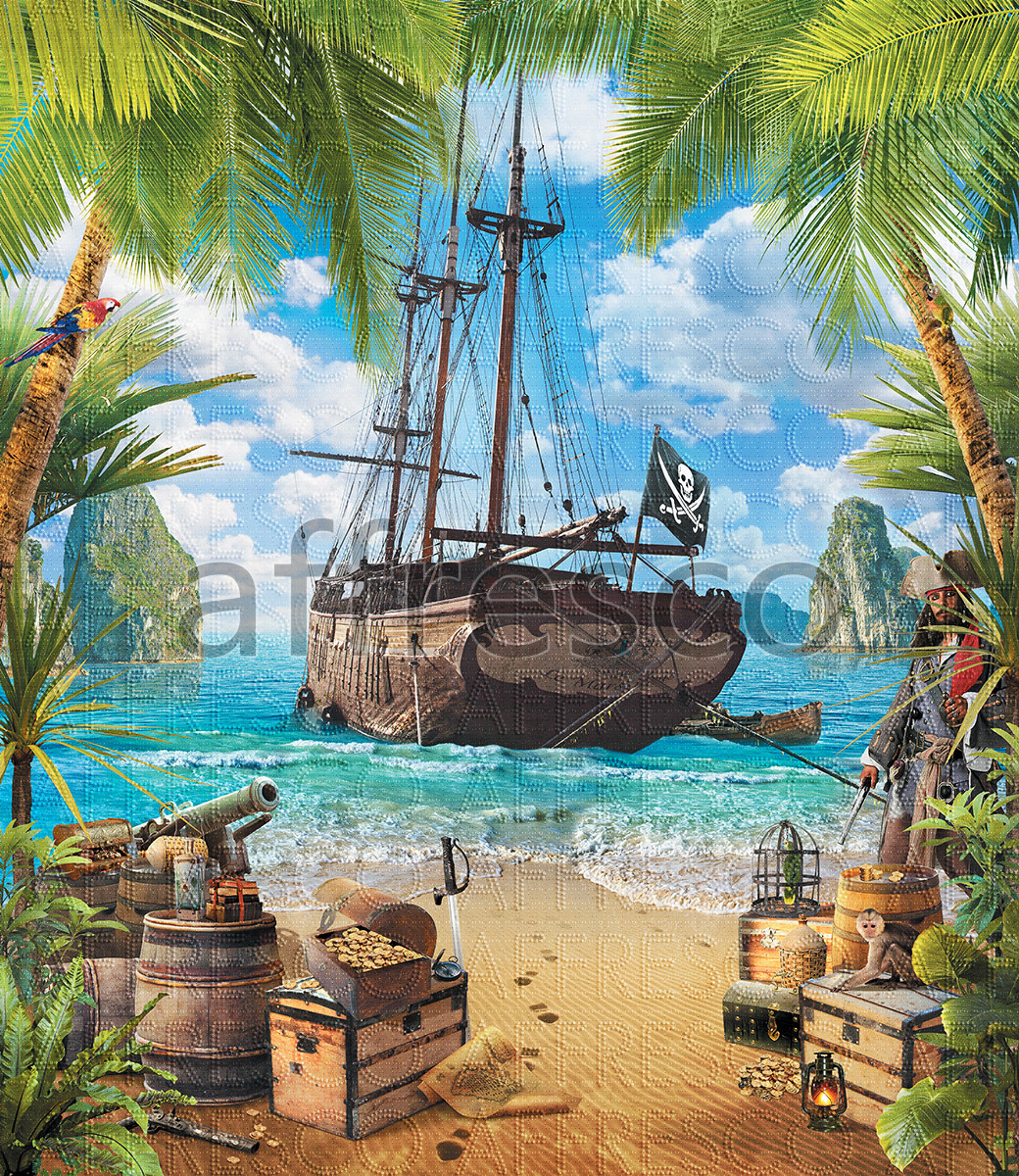 Фрески, Пиратский корабль