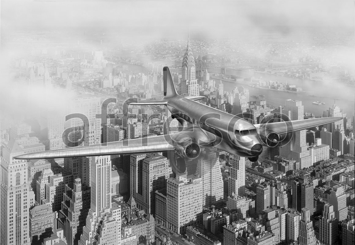 Фрески, Самолет над Нью Йорком