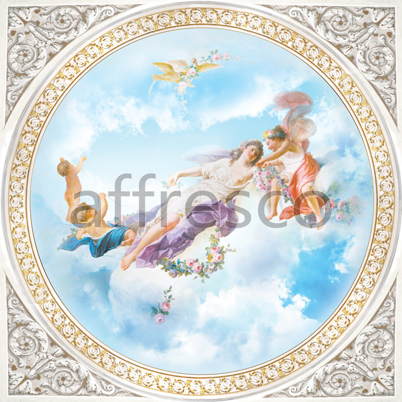 Фрески, Богиня на небе с ангелами