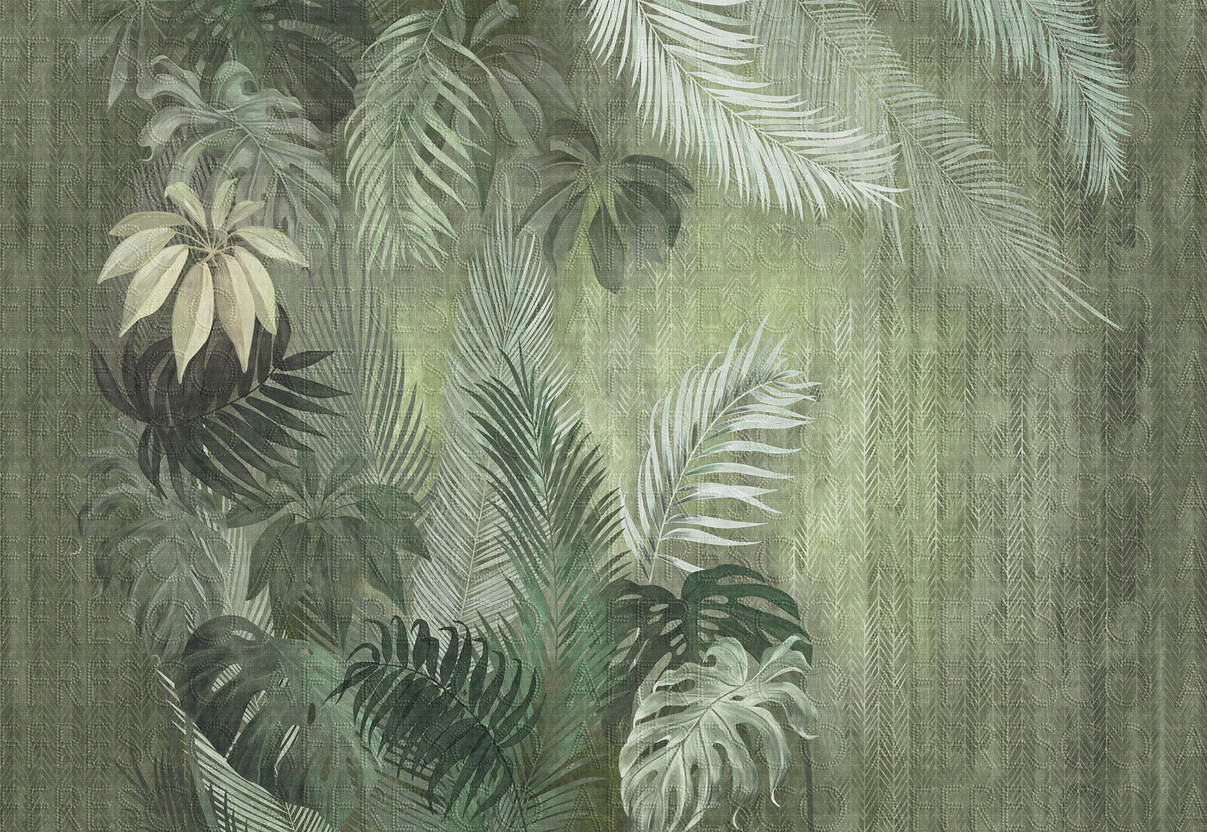 Фрески и фотообои, Букет тропических листьев