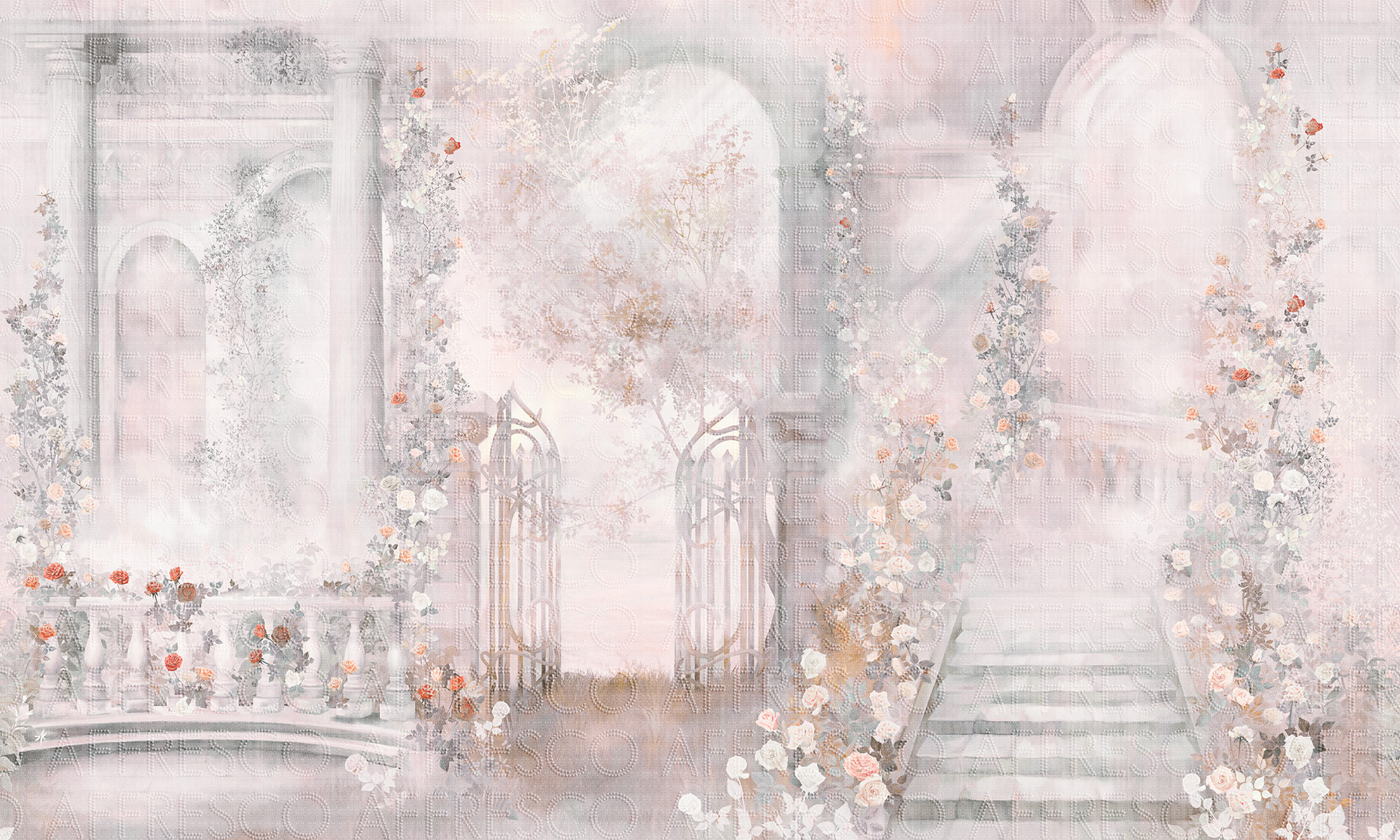 Бесшовные дизайнерские обои, Roses