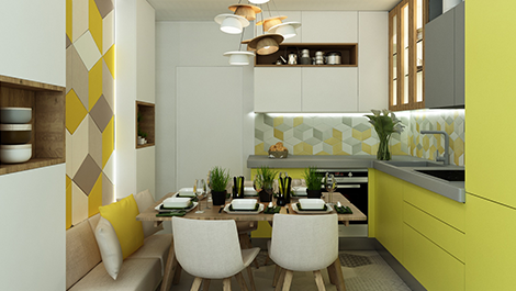 Фреска на стену для кухни (51 фото): дизайн в интерьере