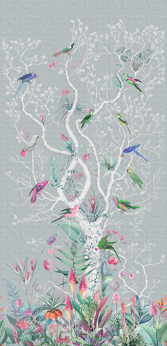 Арт. OFA2004-COL1 | Бесшовные Дизайнерские обои | Art Fabric