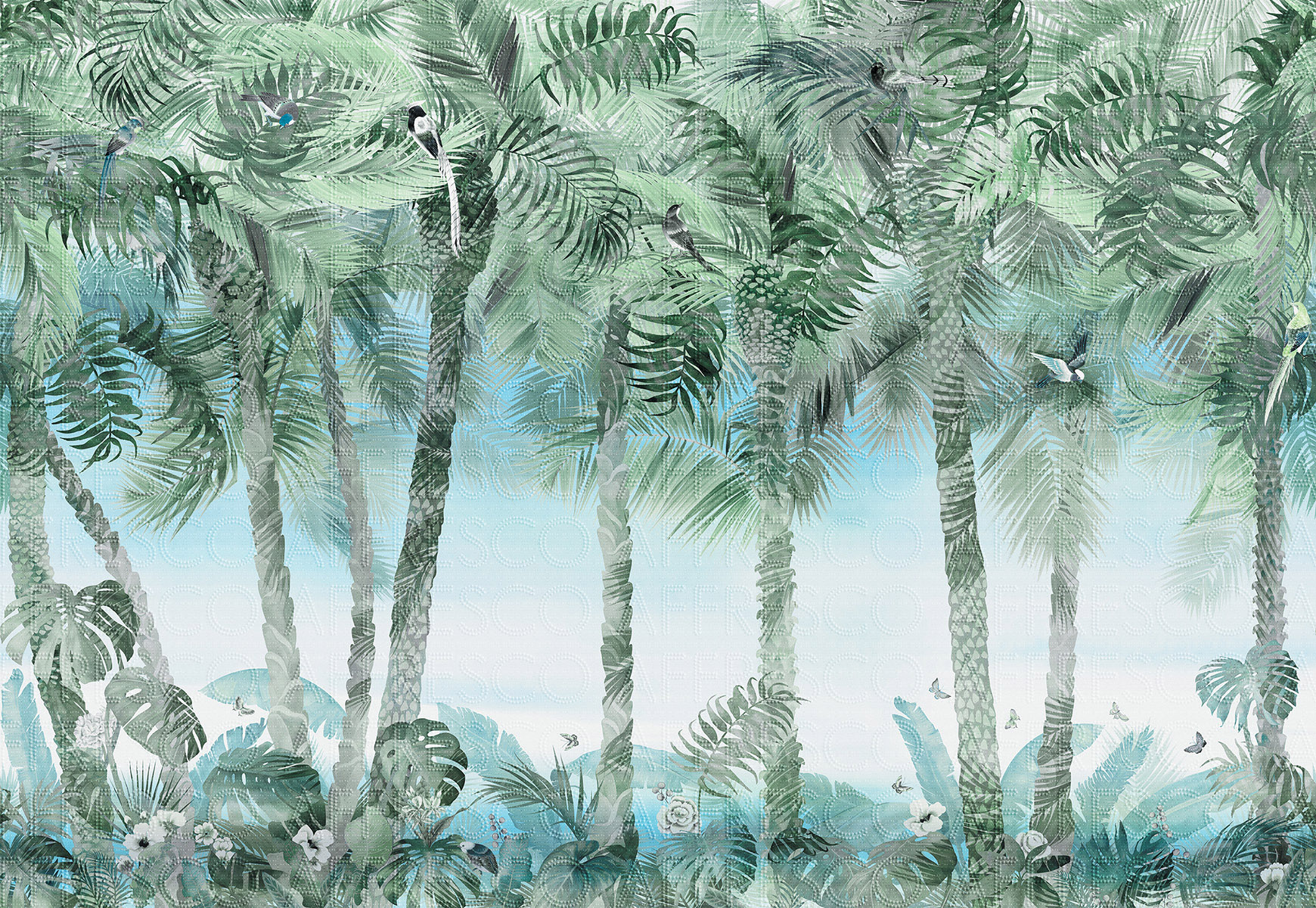 Фрески и фотообои, Пальмовый лес