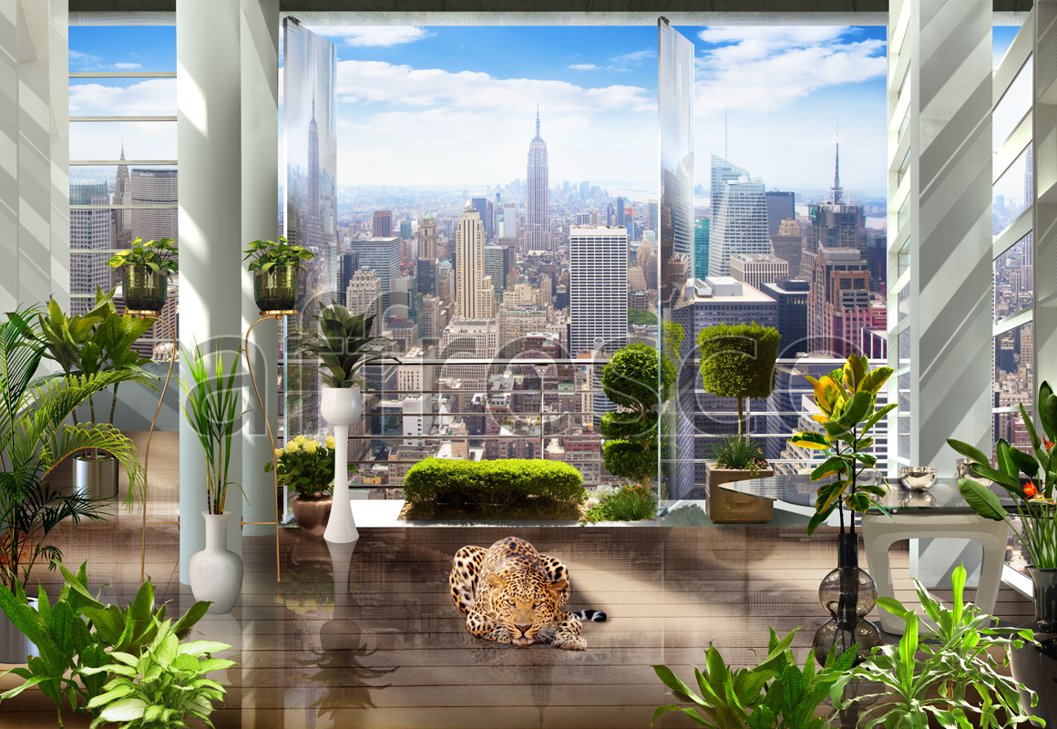 Фрески и фотообои, Панорама Нью-Йорка