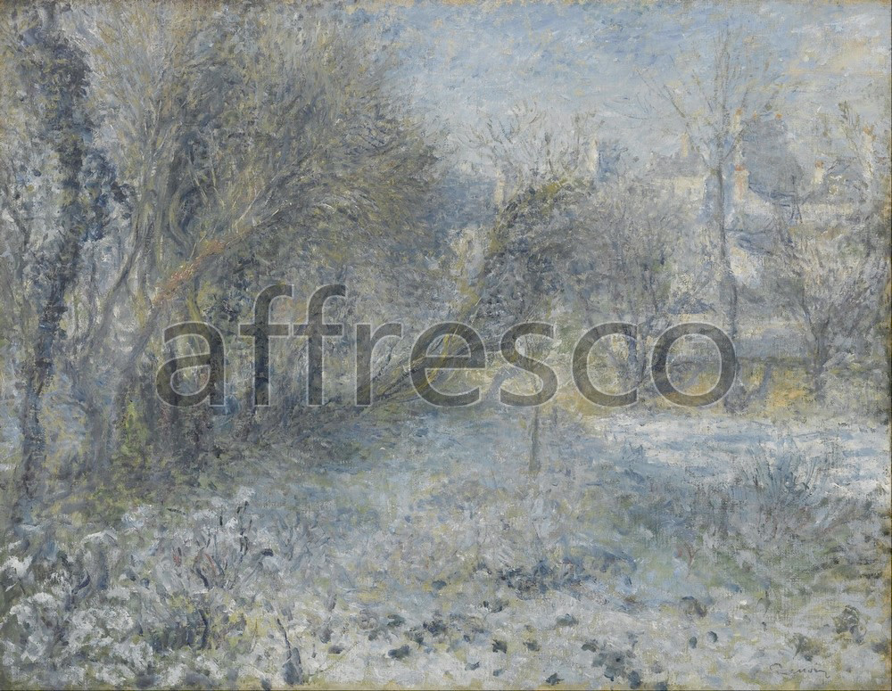 Каталог Аффреско, Импрессионисты и постимпрессионистыОгюст Ренуар, Снежный пейзаж | арт. Auguste Renoir, Snow covered Landscape