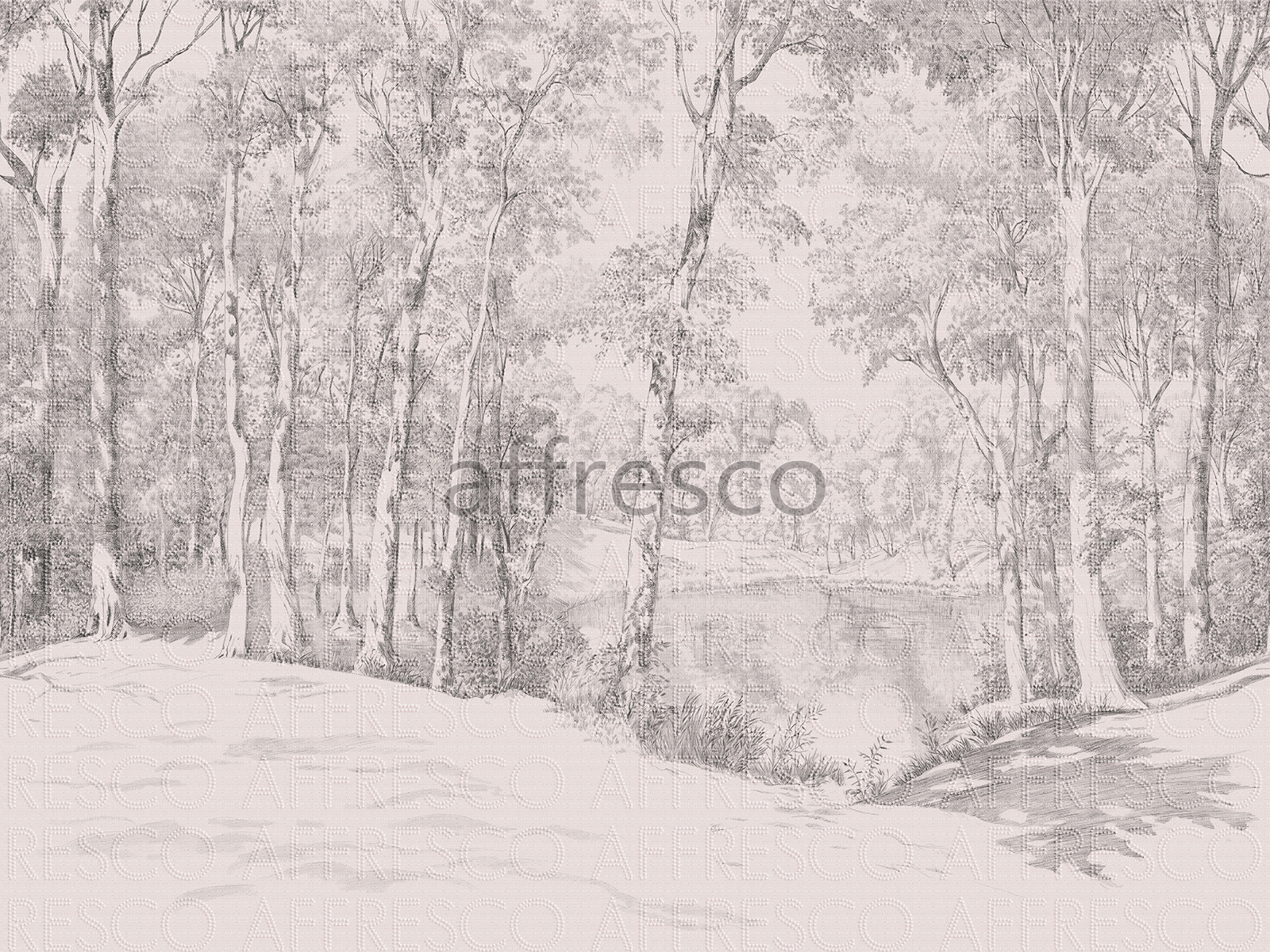 Арт. Affresco 2366-COL4 | Бесшовные Дизайнерские обои | Infinito Walls