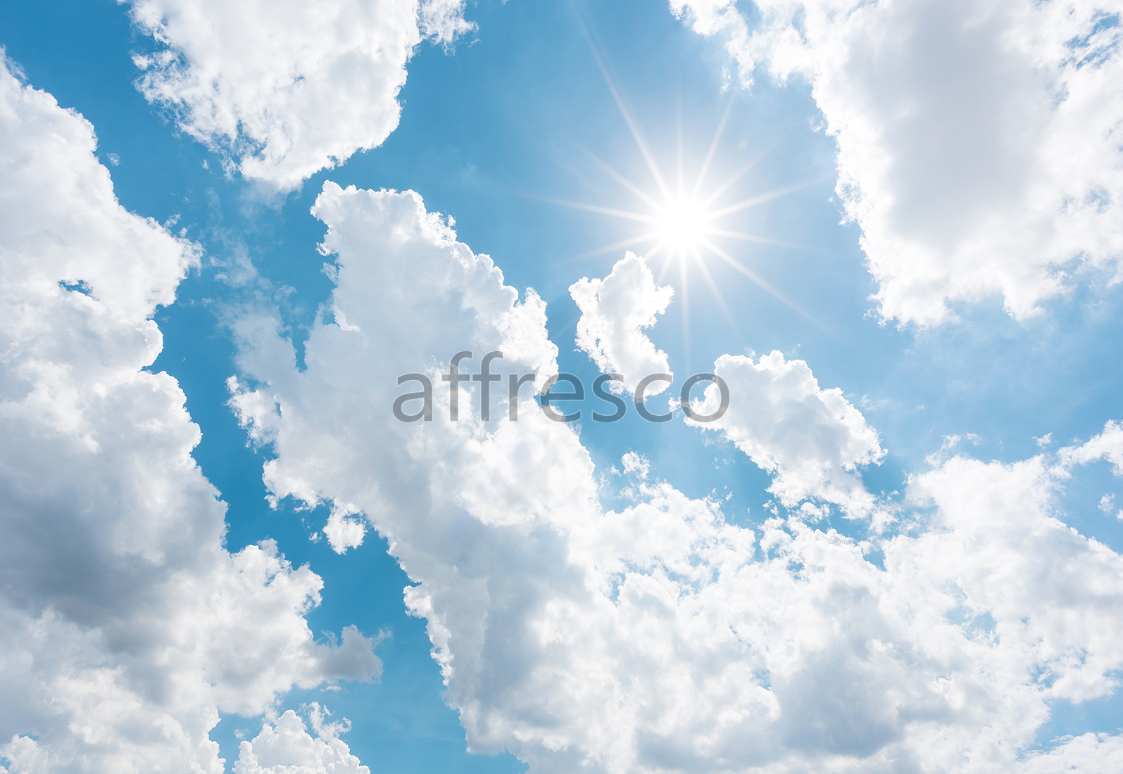 Фрески и фотообои, Белые облака на небе