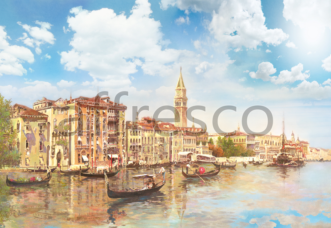 Фрески и фотообои, Вид с канала на Венецию