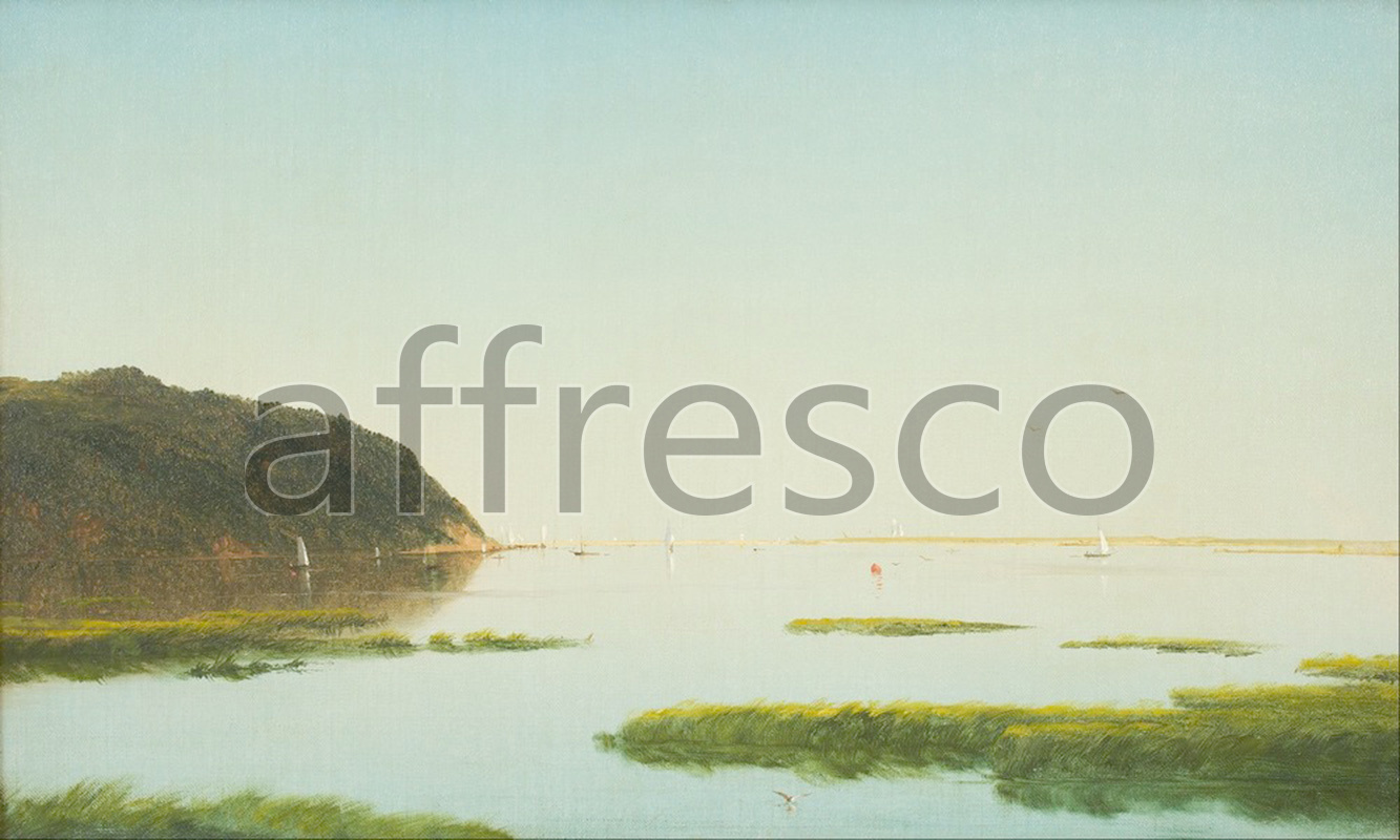 Каталог Аффреско, Морские пейзажиJohn F Kensett, View of the Shrewsbury River New Jersey | арт. John F Kensett, View of the Shrewsbury River New Jersey