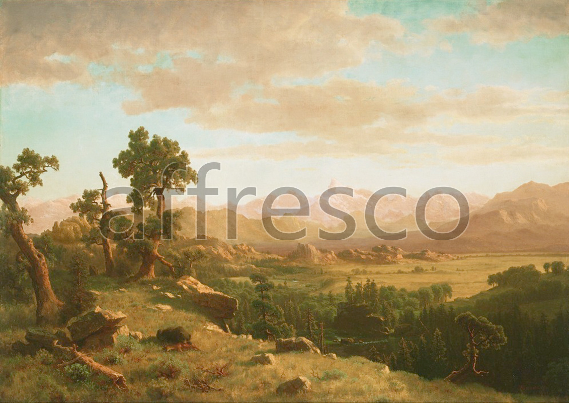Каталог Аффреско, Классические пейзажиАльберт Бирштадт, Ветер, река, страна | арт. Albert Bierstadt, Wind River Country