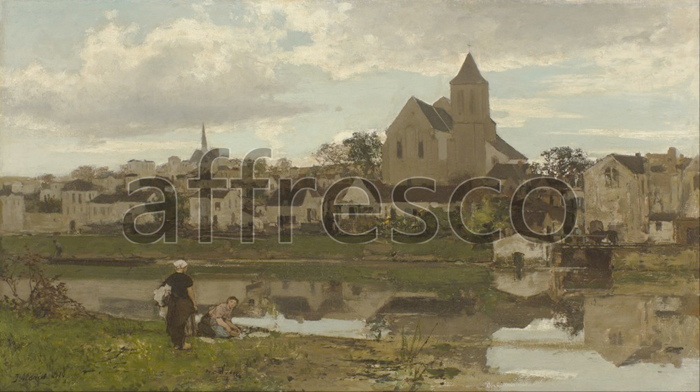 Каталог Аффреско, Классические пейзажиЯкоб Марис | арт. Jacob Maris, View at Montigny sur Loing