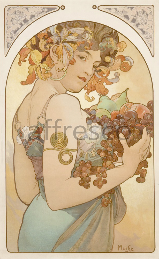 Каталог Аффреско, Жанровые сценыАльфонс Муха, Fruit 2 | арт. Alfons Mucha, Fruit 2