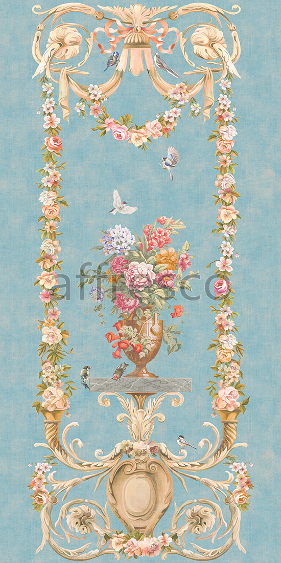 Фрески и фотообои, Рисунок вазы с цветами