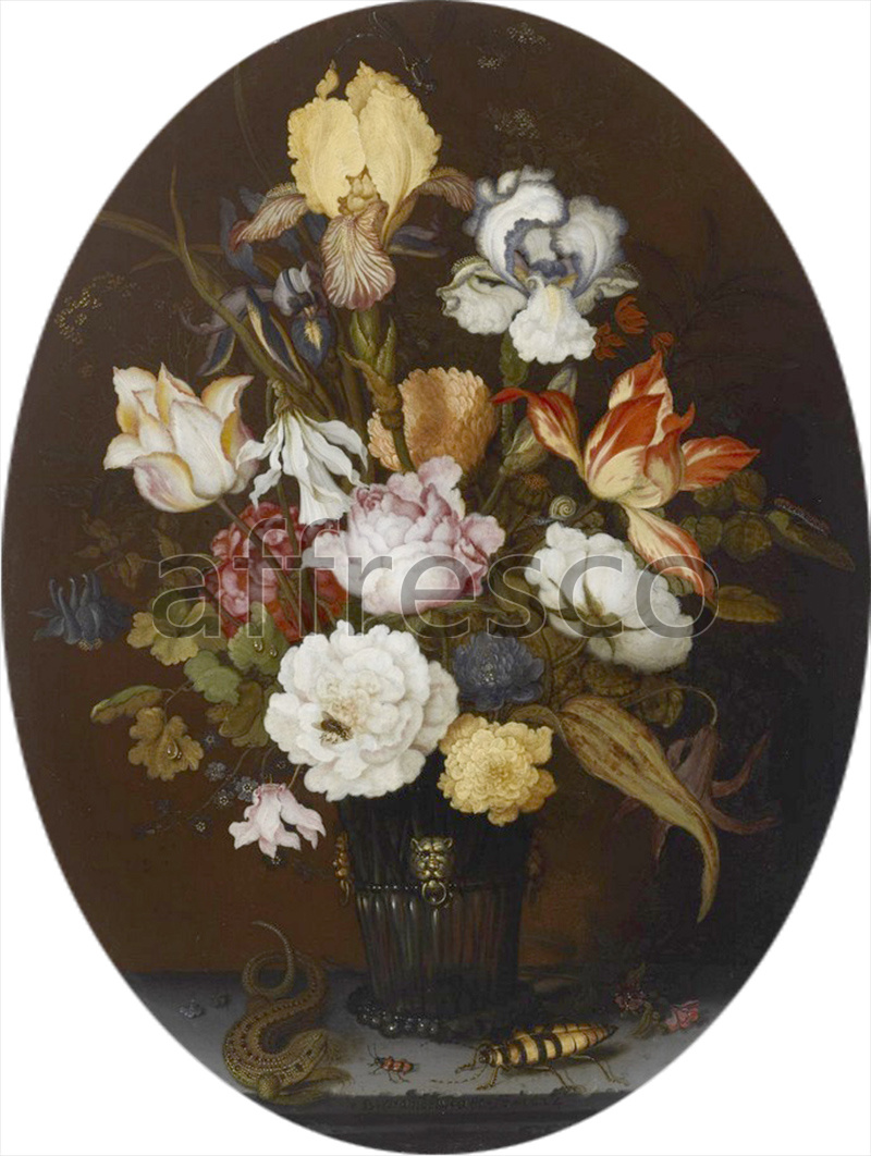 Каталог Аффреско, НатюрмортBalthasar van der Ast, Still Life of Flowers in a Glass Vase | арт. Balthasar van der Ast, Still Life of Flowers in a Glass Vase