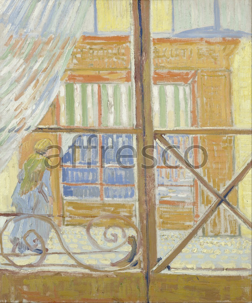 Каталог Аффреско, Импрессионисты и постимпрессионистыВинсент Ван Гог,  Вид из окна на мясную лавку | арт. Vincent van Gogh, View of a butchers shop
