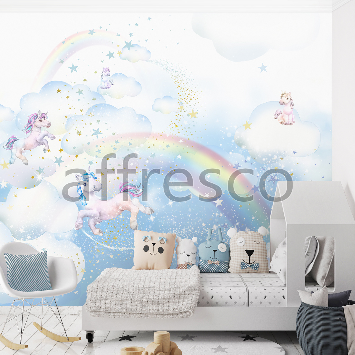Фотообои маленькие единороги, Арт. SN620-COL1, фабрика обоев Affresco
