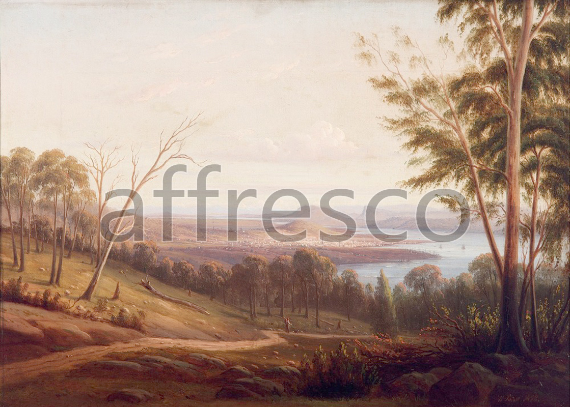 Каталог Аффреско, Классические пейзажи Кнуд Булл | арт. Knut Bull, View of Hobart Town