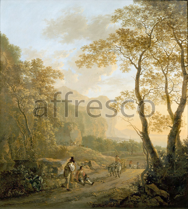 Каталог Аффреско, Классические пейзажиЯн Бот | арт. Jan Both, Landscape with Resting Travellers and Oxcart