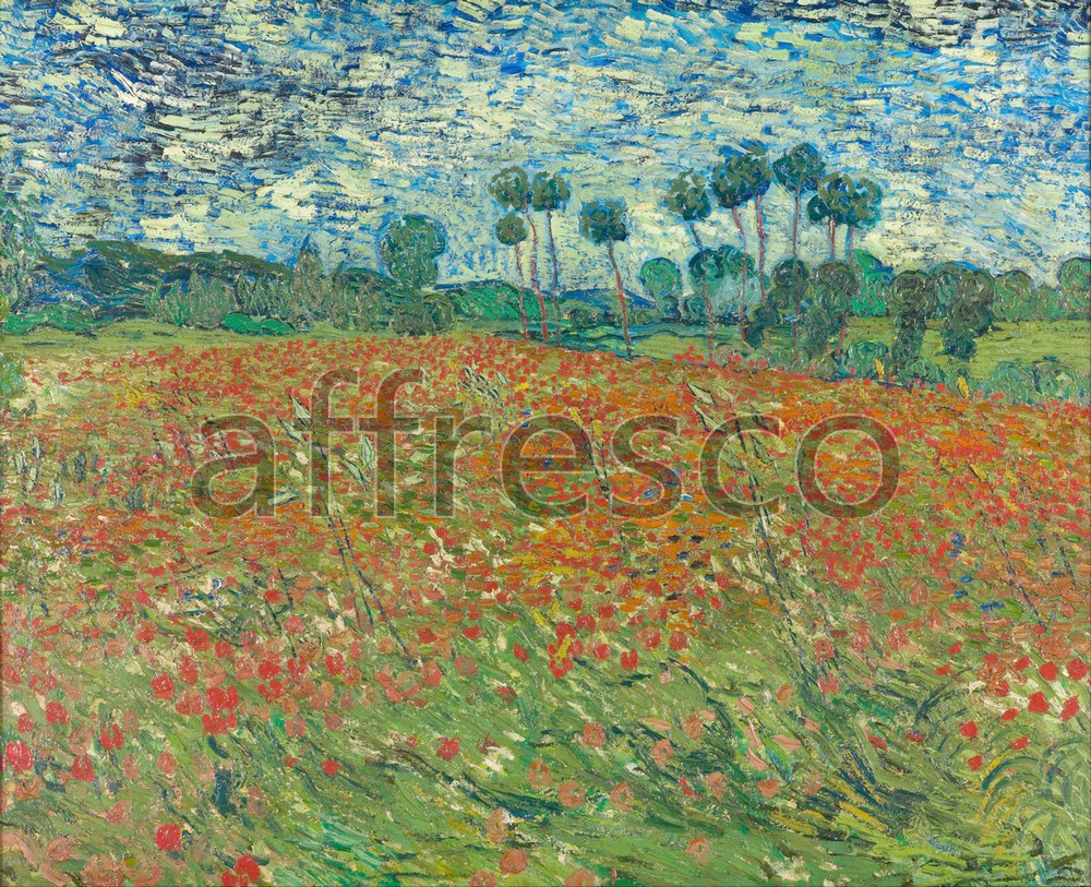 Каталог Аффреско, Импрессионисты и постимпрессионистыВинсент Ван Гог, Маковое поле | арт. Vincent van Gogh, Poppy field