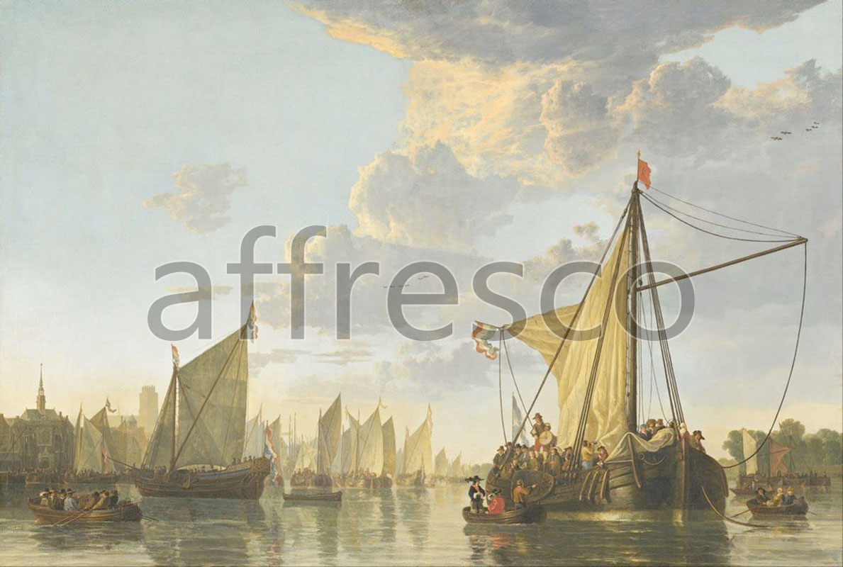 Каталог Аффреско, Морские пейзажиAelbert Cuyp, The Maas at Dordrecht | арт. Aelbert Cuyp, The Maas at Dordrecht