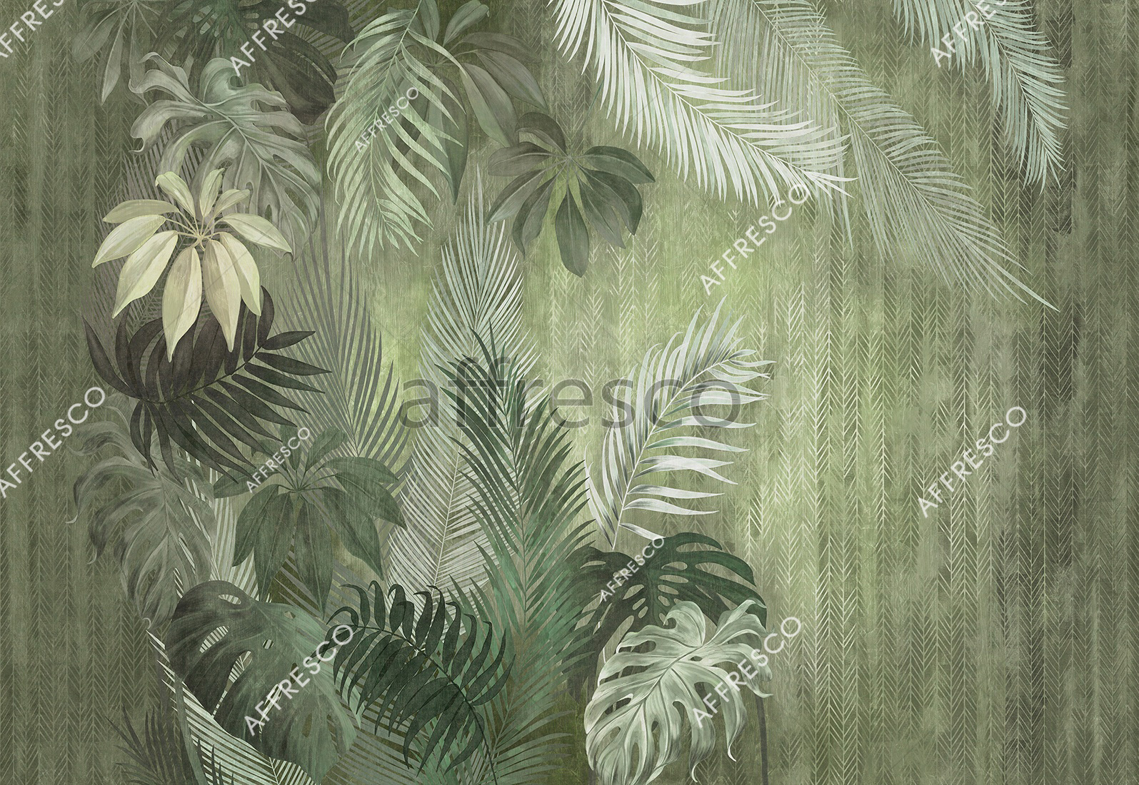 Фрески и фотообои, Букет тропических листьев