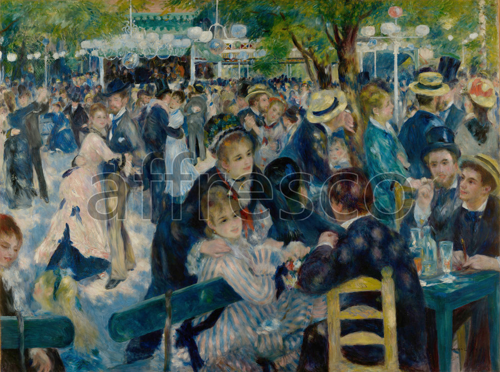 Каталог Аффреско, Импрессионисты и постимпрессионистыОгюст Ренуар, Бал в Мулен де ла Галетт | арт. Auguste Renoir, Dance at Le Moulin de la Galette