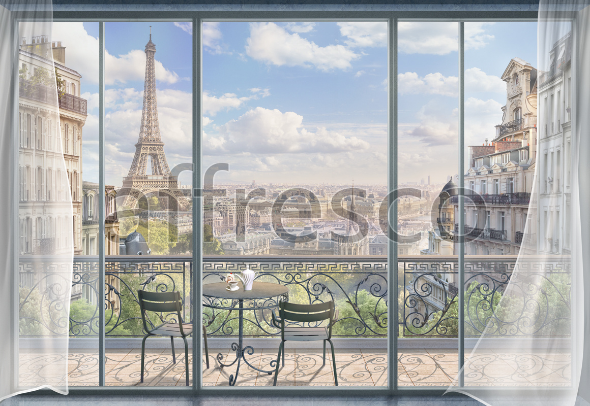 Фрески и фотообои, Балкон во Франции