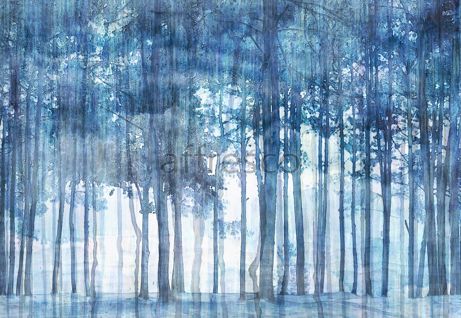 Фрески и фотообои, Синий лес