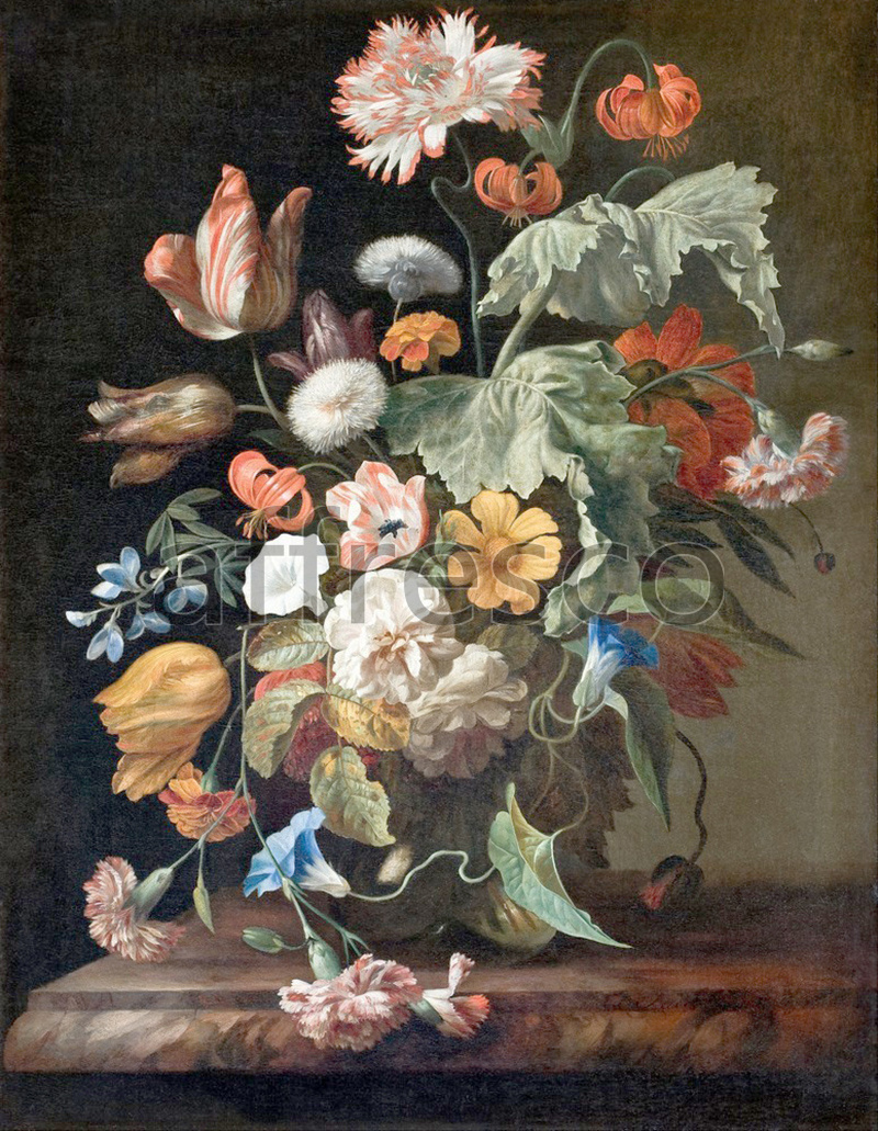 Каталог Аффреско, НатюрмортRachel Ruysch, Still Life with Flowers | арт. Rachel Ruysch, Still Life with Flowers