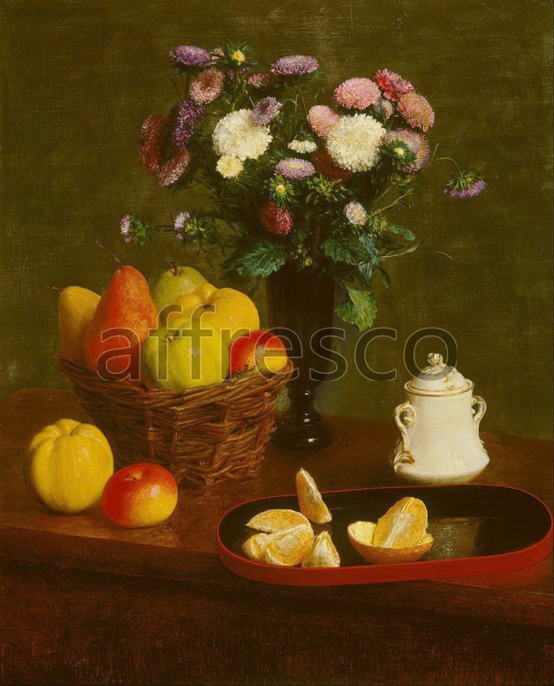 Каталог Аффреско, НатюрмортHenri Fantin Latour, Flowers and Fruit 3 | арт. Henri Fantin Latour, Flowers and Fruit 3