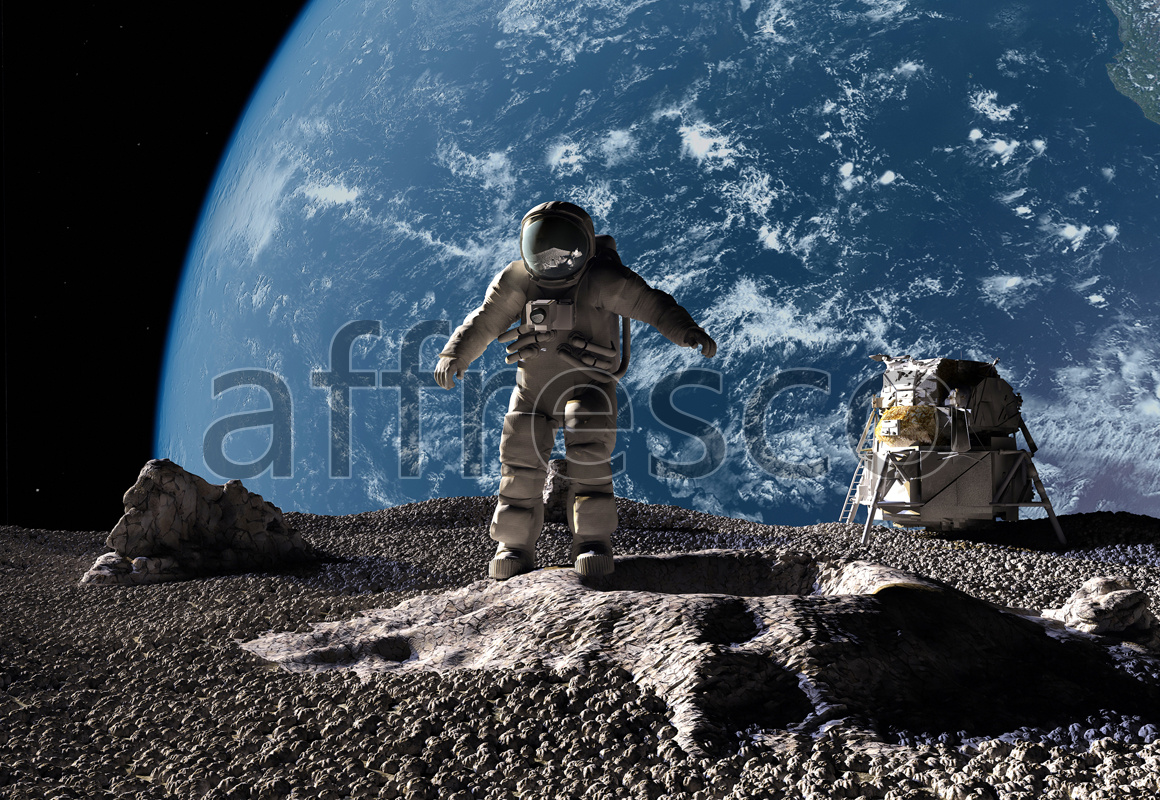 Фрески и фотообои, Астронавт на луне