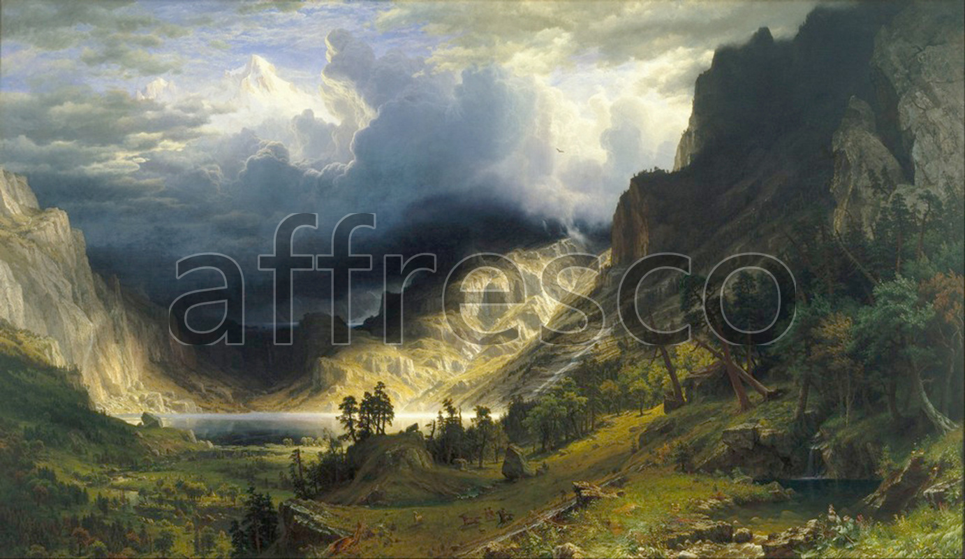 Каталог Аффреско, Классические пейзажиАльберт Бирштадт, Шторм в скалистых горах. Пик Розали