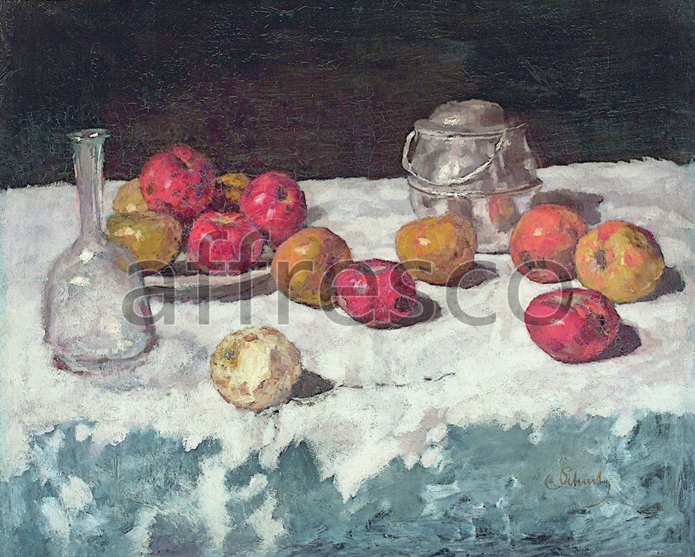 Каталог Аффреско, НатюрмортCarl Schuch, Still Life with Apples | арт. Carl Schuch, Still Life with Apples