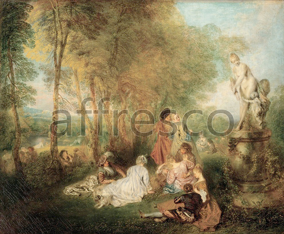 Каталог Аффреско, Классические пейзажиАнтуан Ватто, Праздник любви | арт. Antoine Watteau, The Feast of Love