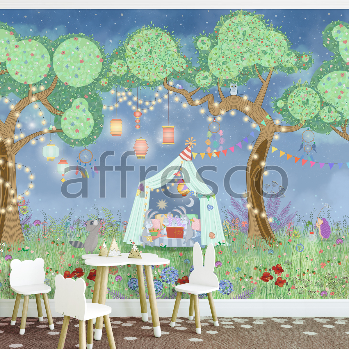 Фотообои домик зайцев, Арт. IL655-COL3, фабрика обоев Affresco