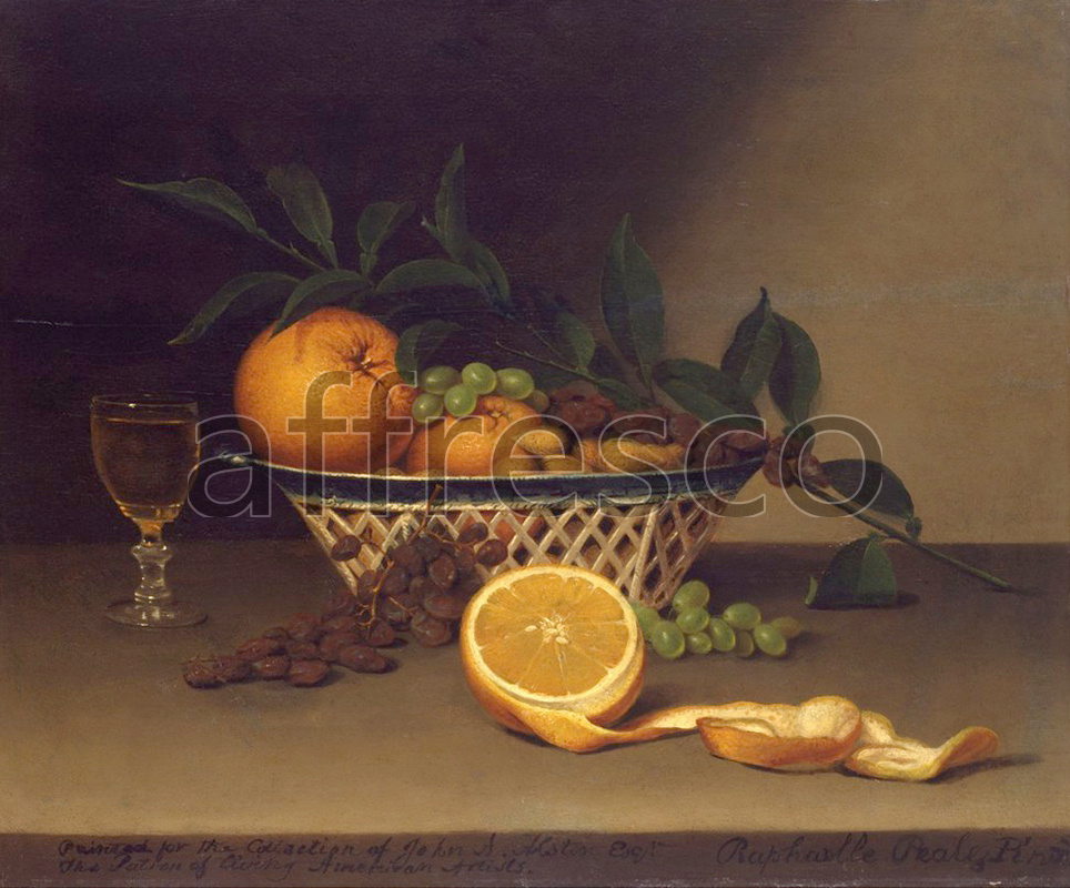 Каталог Аффреско, НатюрмортRaphaelle Peale, Still Life with Oranges | арт. Raphaelle Peale, Still Life with Oranges