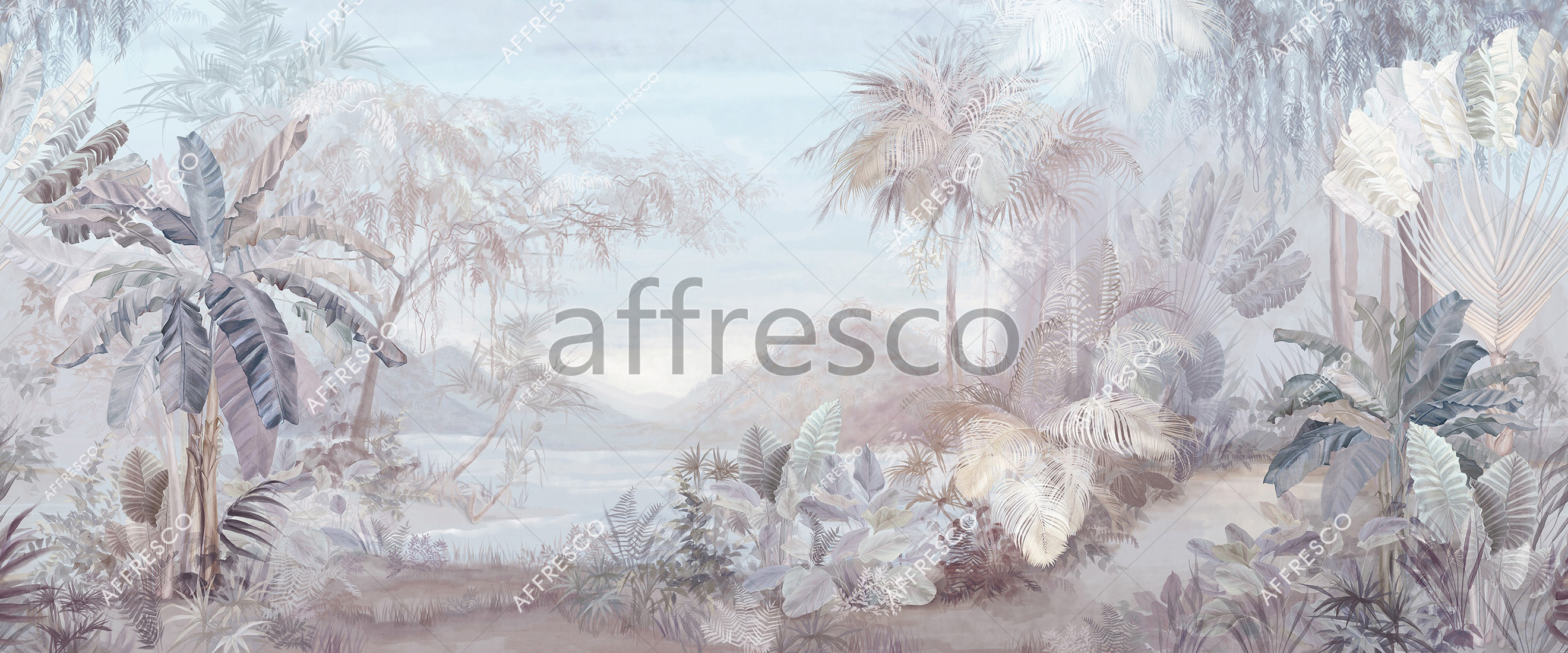 Affresco обои листья