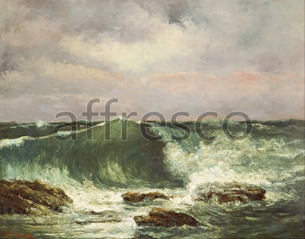 Каталог Аффреско, Морские пейзажиGustave Courbet, Waves | арт. Gustave Courbet, Waves