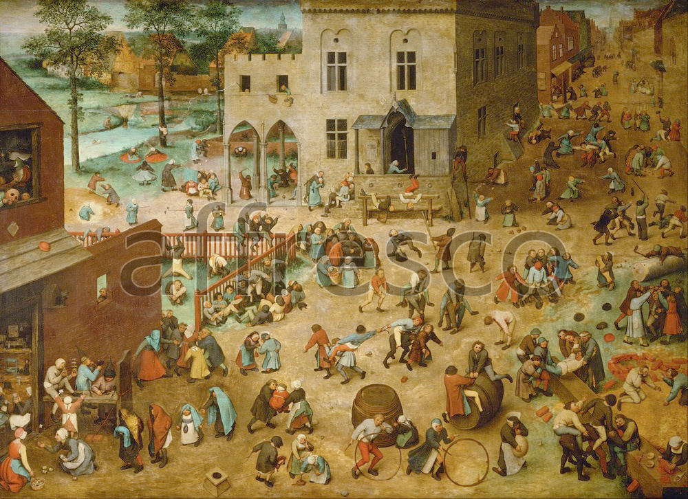 Каталог Аффреско, Жанровые сценыПитер Брейгель, Детские игры  | арт. Pieter Bruegel the Elder, Childrens Games