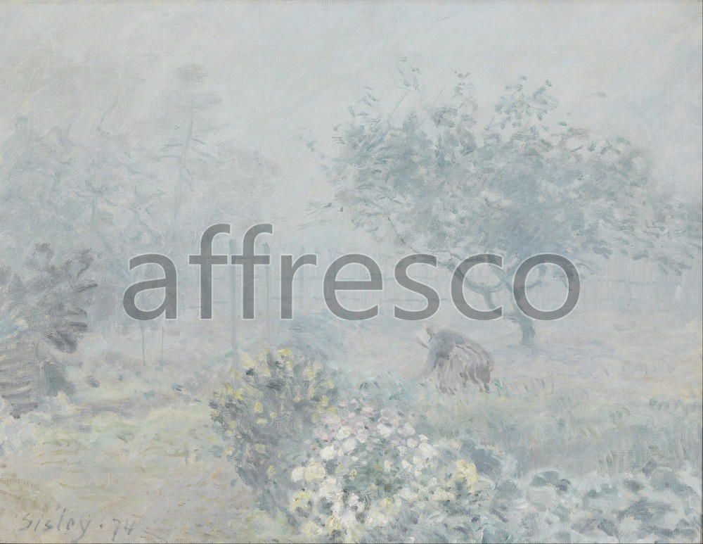 Каталог Аффреско, Импрессионисты и постимпрессионистыАльфред Сислей, Туманное утро | арт. Alfred Sisley, Fog Voisins