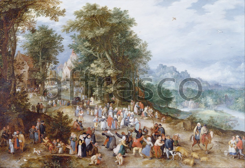 Каталог Аффреско, Жанровые сценыЯн Брейгель,  Фламандская ярмарка | арт. Jan Brueghel the Elder, Flemish Fair