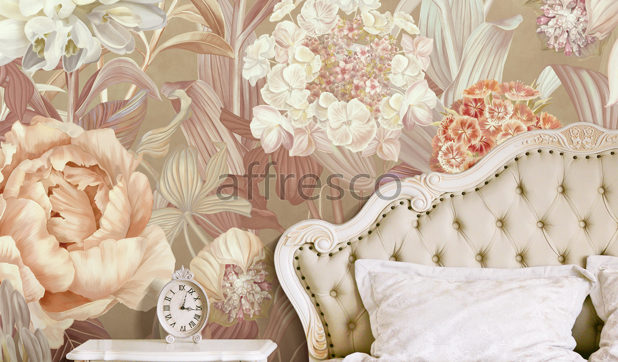 Бесшовные дизайнерские обои, Large Hydrangeas