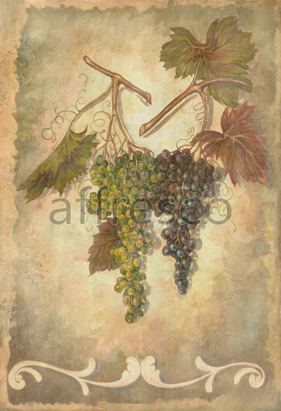 Фрески и фотообои, Грозди винограда