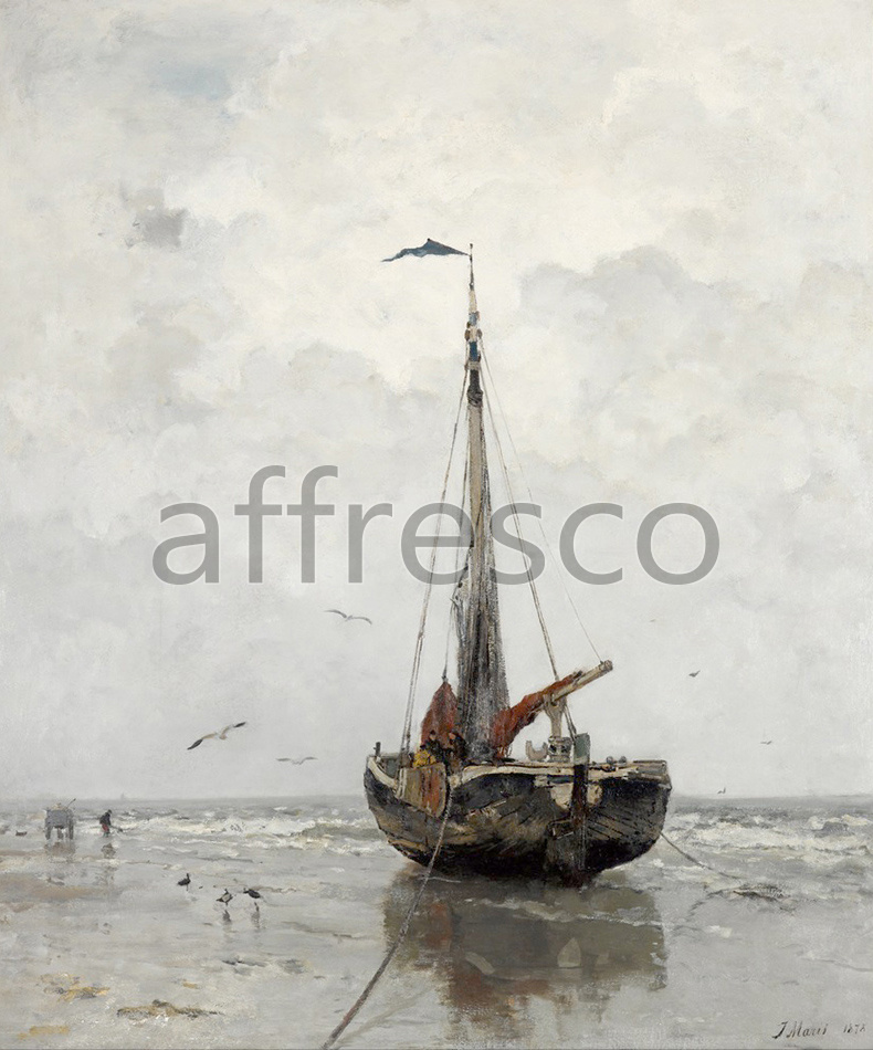 Каталог Аффреско, Морские пейзажиJacob Maris, Fishing boat | арт. Jacob Maris, Fishing boat