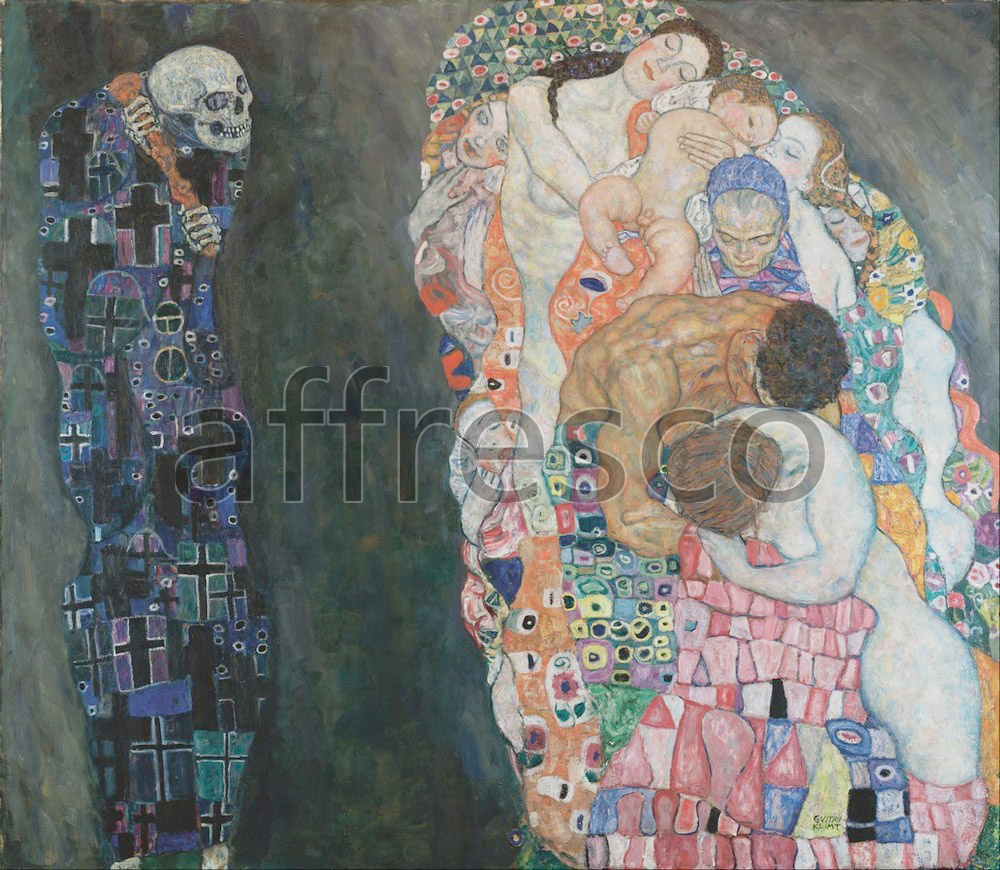 Каталог Аффреско, Импрессионисты и постимпрессионистыГустав Климт, Смерть и жизнь | арт. Gustav Klimt, Death and Life