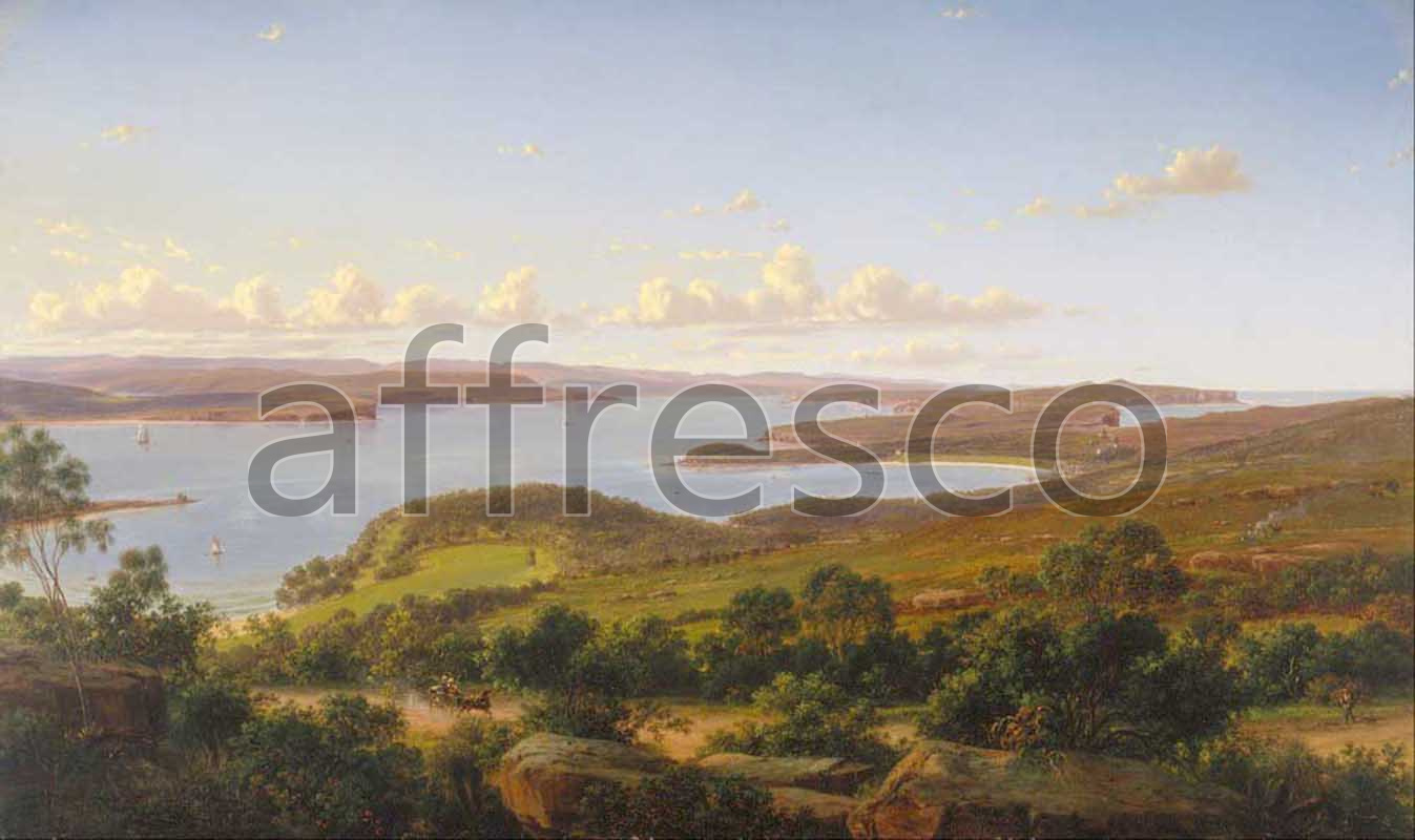 Каталог Аффреско, Классические пейзажиОйген фон Герард, Sydney Heads | арт. Eugene von Guerard, Sydney Heads