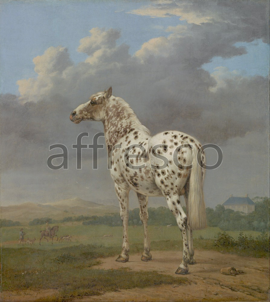 Каталог Аффреско, Картины с животнымиPaulus Potter, The Piebald Horse | арт. Paulus Potter, The Piebald Horse