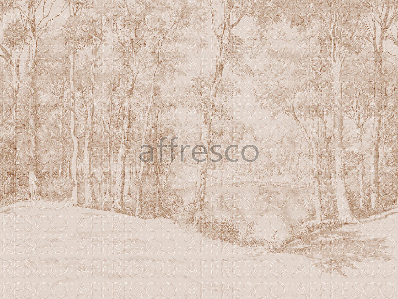 Арт. Affresco 2366-COL3 | Бесшовные Дизайнерские обои | Infinito Walls